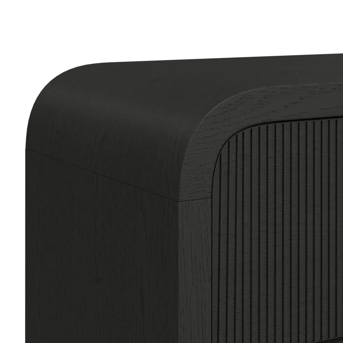 Emberly 2 Drawer Nightstand In Black