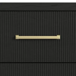 Emberly 2 Drawer Nightstand In Black