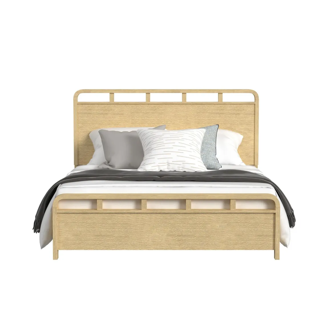 Emberly Panel Bed In Natural, Twin