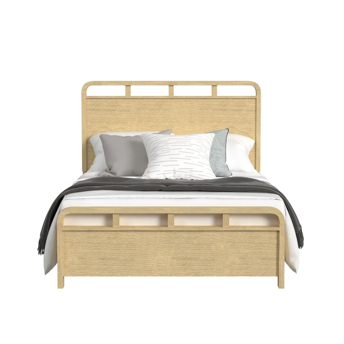 Emberly Panel Bed In Natural, Twin