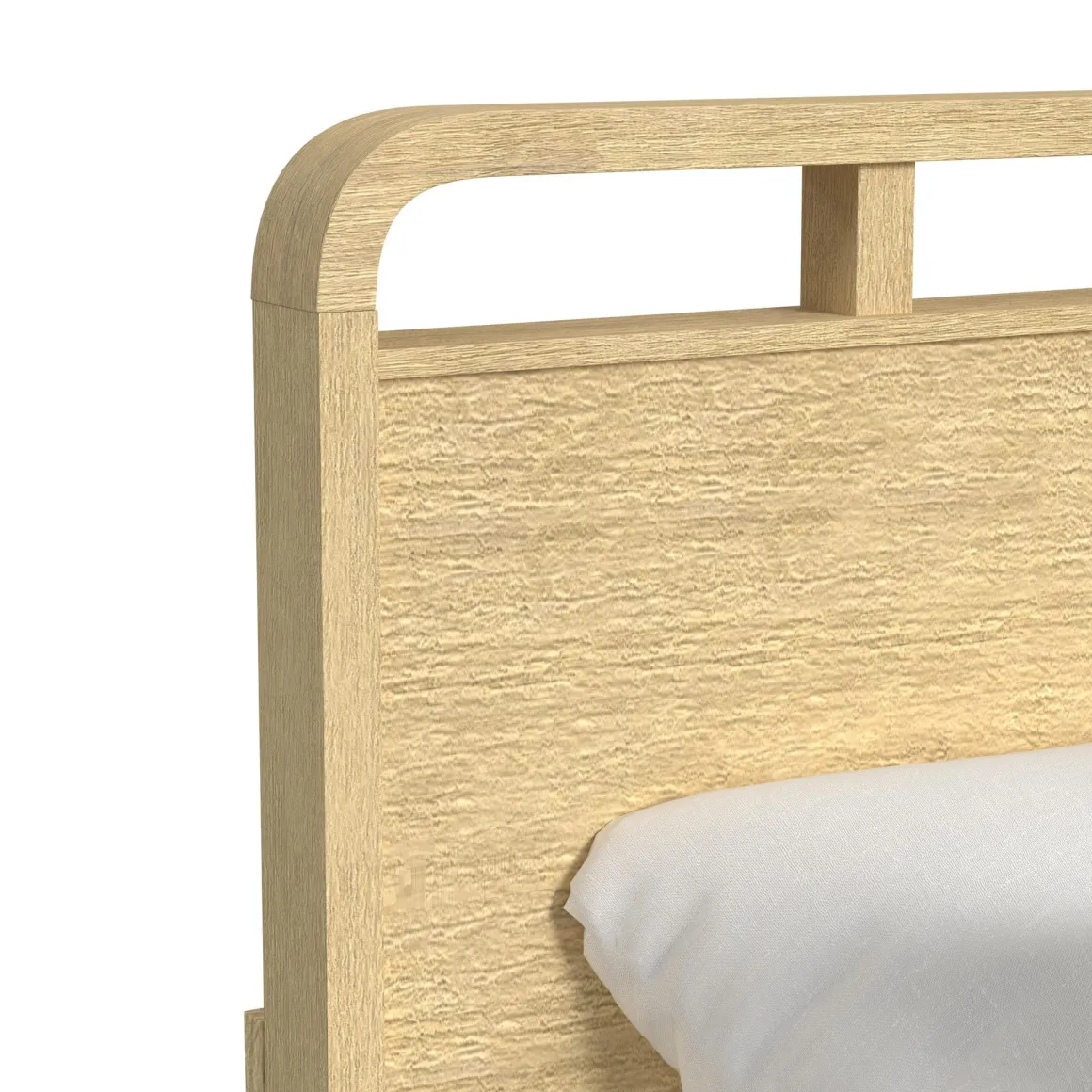 Emberly Panel Bed In Natural, Twin