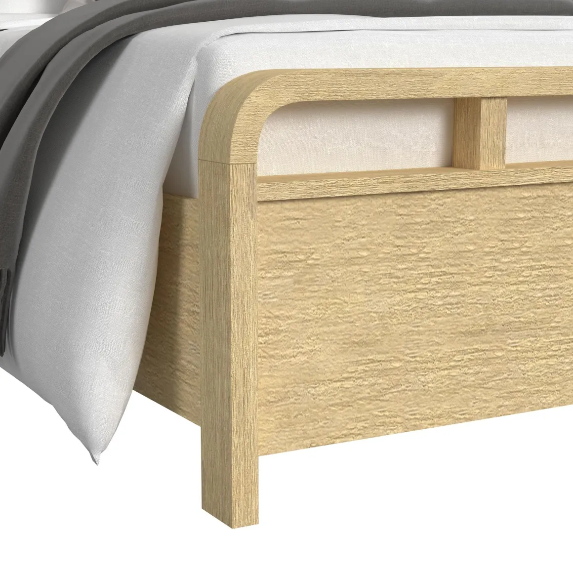 Emberly Panel Bed In Natural, Twin