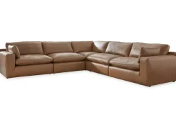 Emillia 5 Piece Sectional In Caramel
