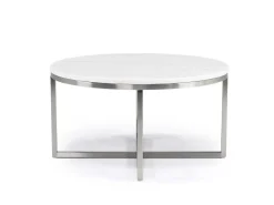 Esme Round Coffee Table In Snowfall