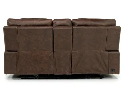 Estilo 2 Power Console Loveseat In Canyon Gray