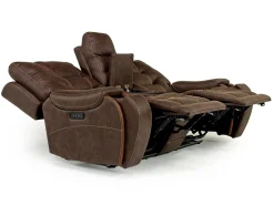 Estilo 2 Power Console Loveseat In Canyon Gray