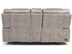 Estilo 2 Power Console Loveseat In Canyon Gray