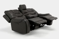 Estilo 2 Power Console Loveseat In Canyon Gray