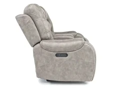 Estilo 2 Power Console Loveseat In Canyon Gray