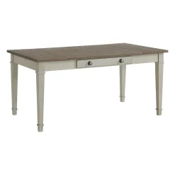 Farmington Dining Table In Medium Brown/Washed Stone