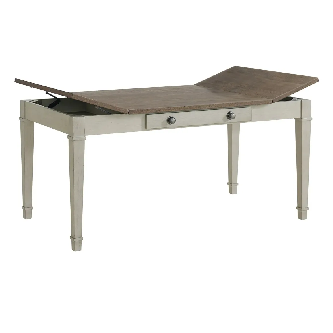 Farmington Dining Table In Medium Brown/Washed Stone