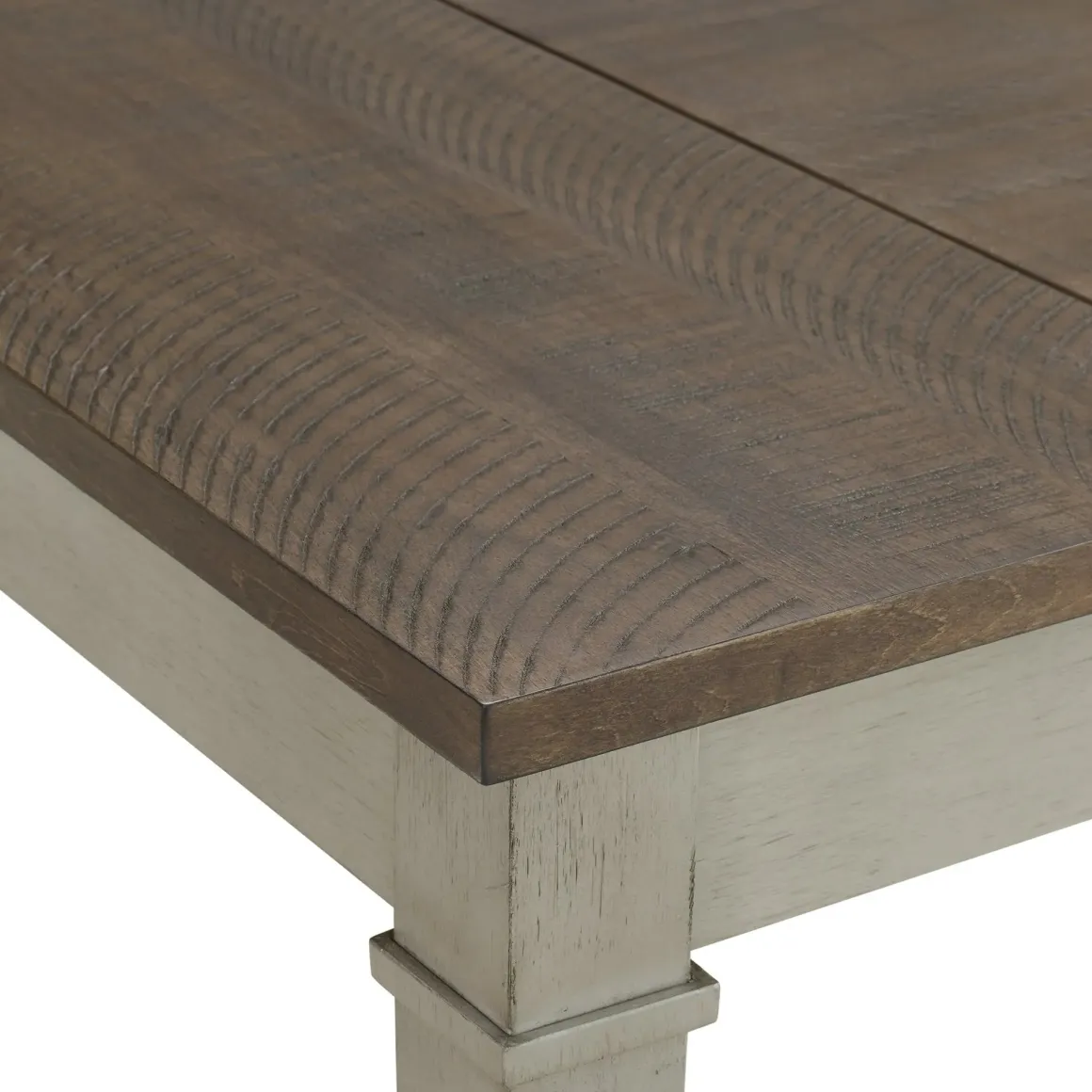 Farmington Dining Table In Medium Brown/Washed Stone