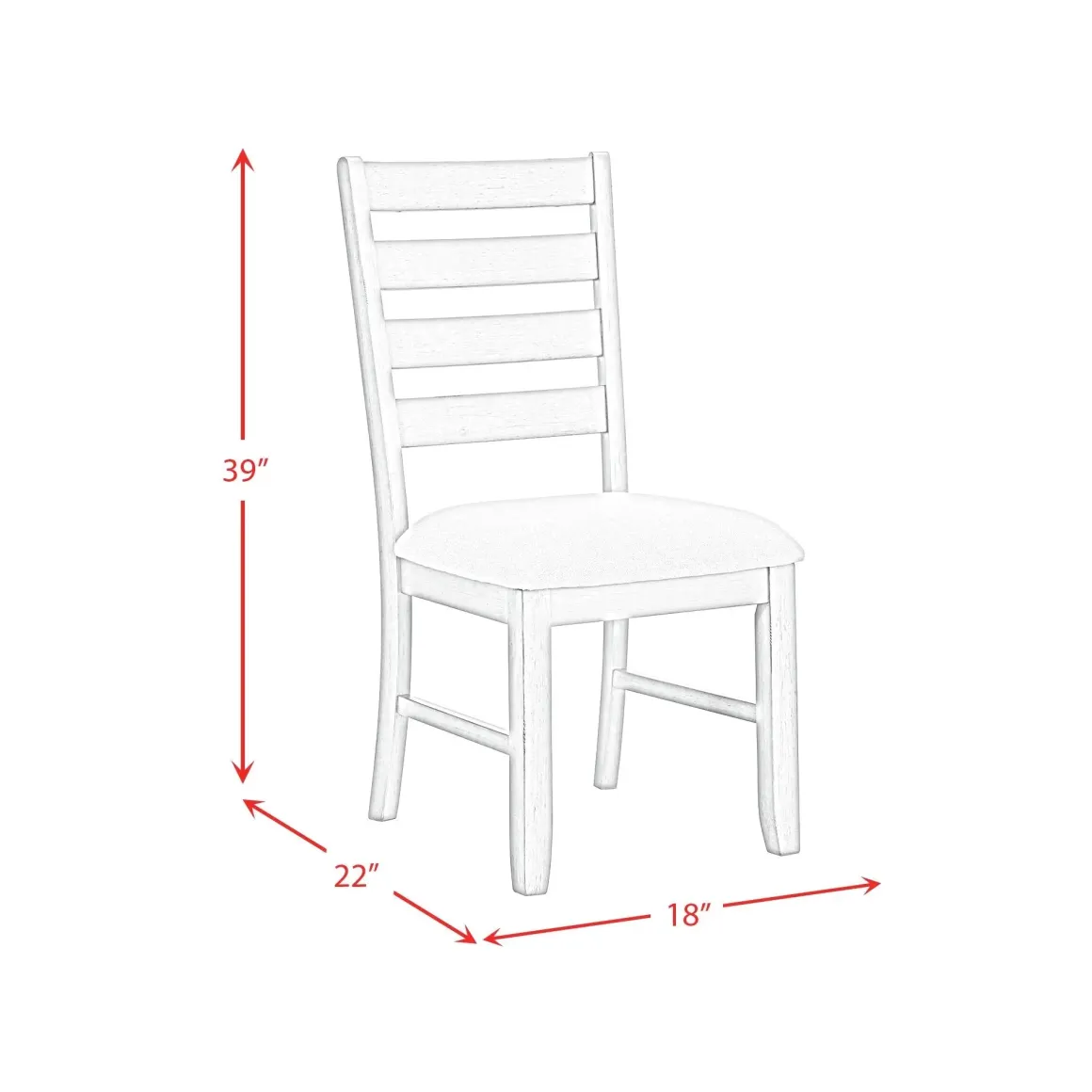 Farmington Side Chair In Medium Brown/Washed Stone, Set Of 2