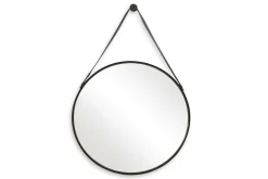 Faux Accent Mirror In Black
