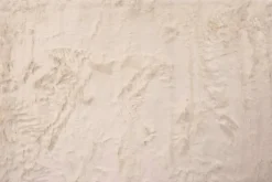 Faux Mink Luxe Rug In Ivory, 5’ X 8’