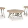 Fawndell Coffee Table & 2 End Tables In Antique White/Brown