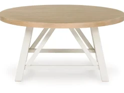 Fawndell Coffee Table & 2 End Tables In Antique White/Brown