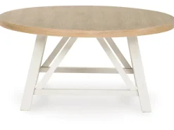 Fawndell Coffee Table & 2 End Tables In Antique White/Brown