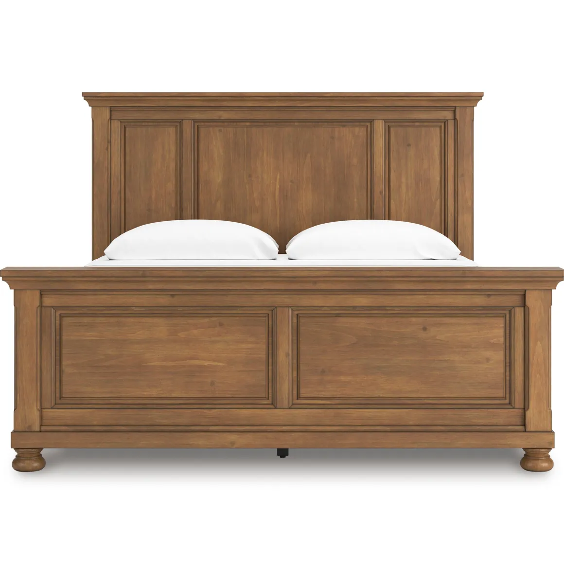 Feddinger Panel Bed In Medium Brown, Queen