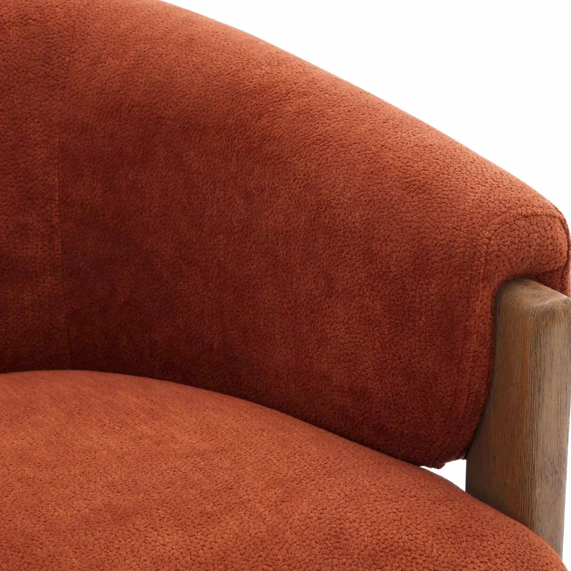 Finley Swivel Chair In Rust