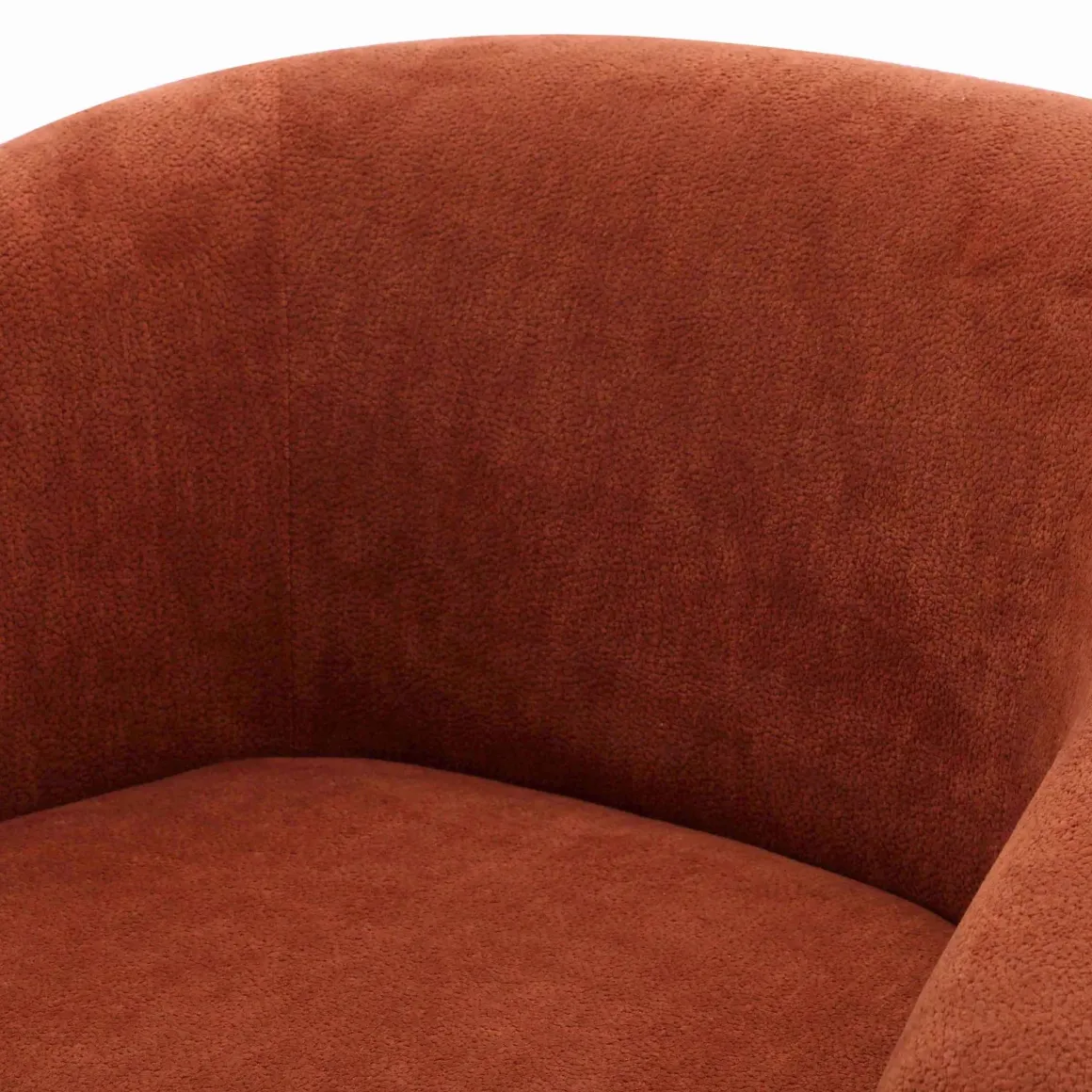 Finley Swivel Chair In Rust