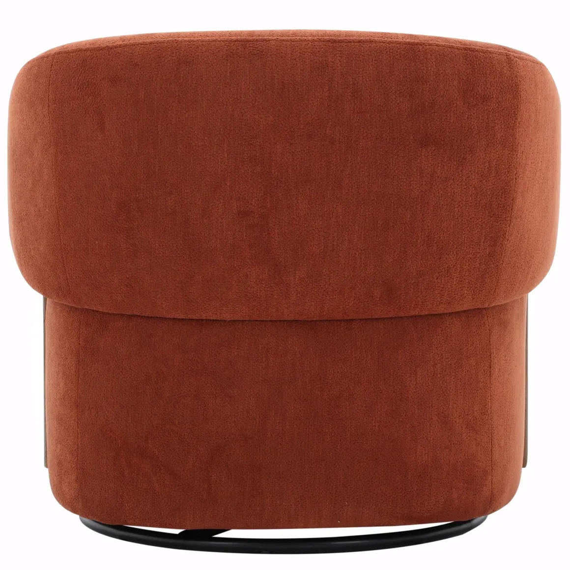 Finley Swivel Chair In Rust