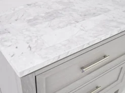 Fiona Nightstand In Mist Gray