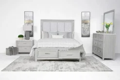 Fiona Nightstand In Mist Gray