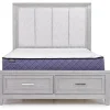 Fiona Storage Bed In Mist Gray, Queen