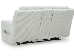 Forest Lake 2 Power Console Loveseat In Alloy