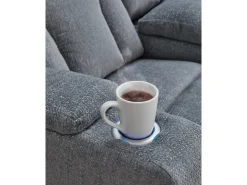 Forest Lake 2 Power Console Loveseat In Alloy