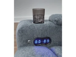 Forest Lake 2 Power Console Loveseat In Alloy