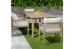 Forsyth Outdoor Dining Table In Brown
