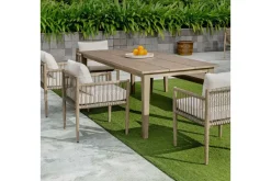 Forsyth Outdoor Dining Table In Brown