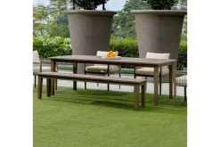 Forsyth Outdoor Dining Table In Brown