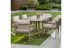 Forsyth Outdoor Dining Table In Brown