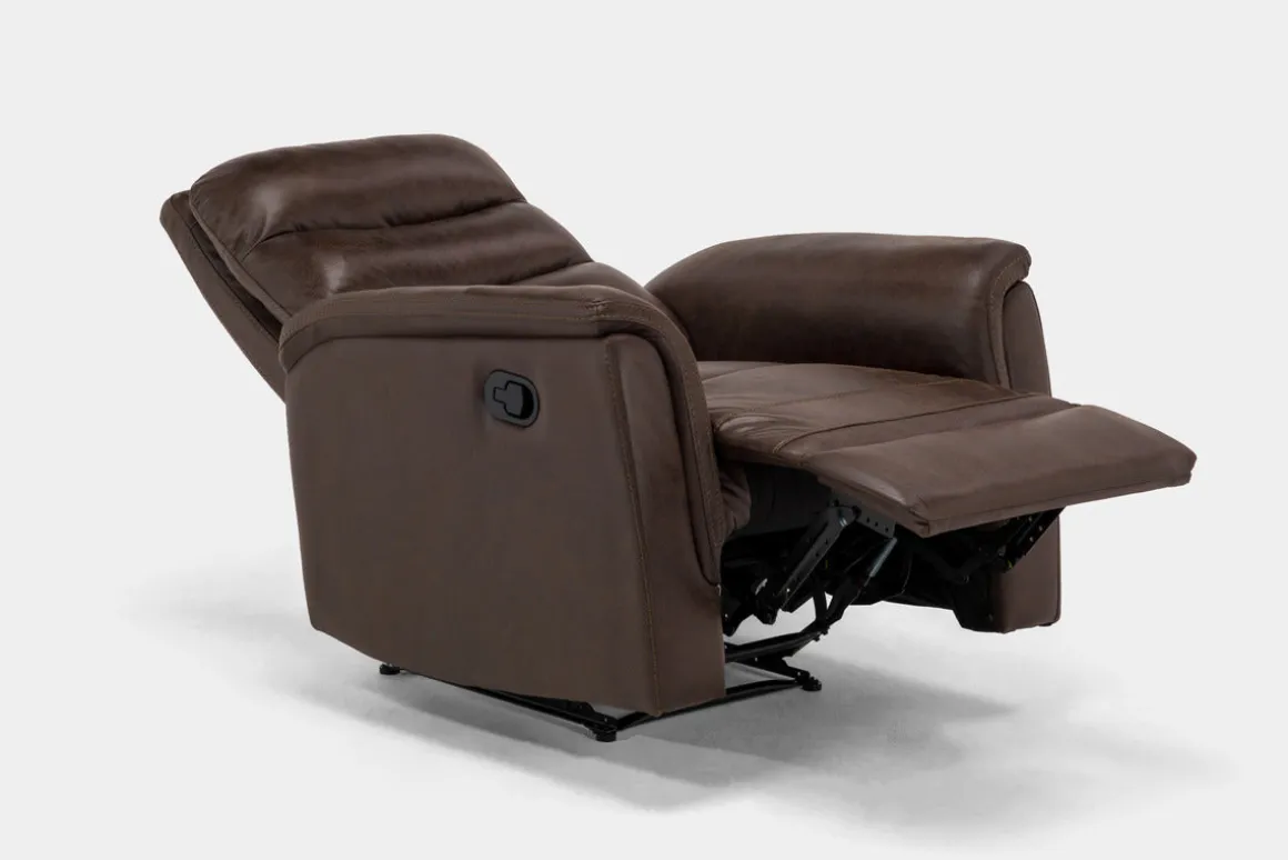 Forte Recliner In Dark Brown
