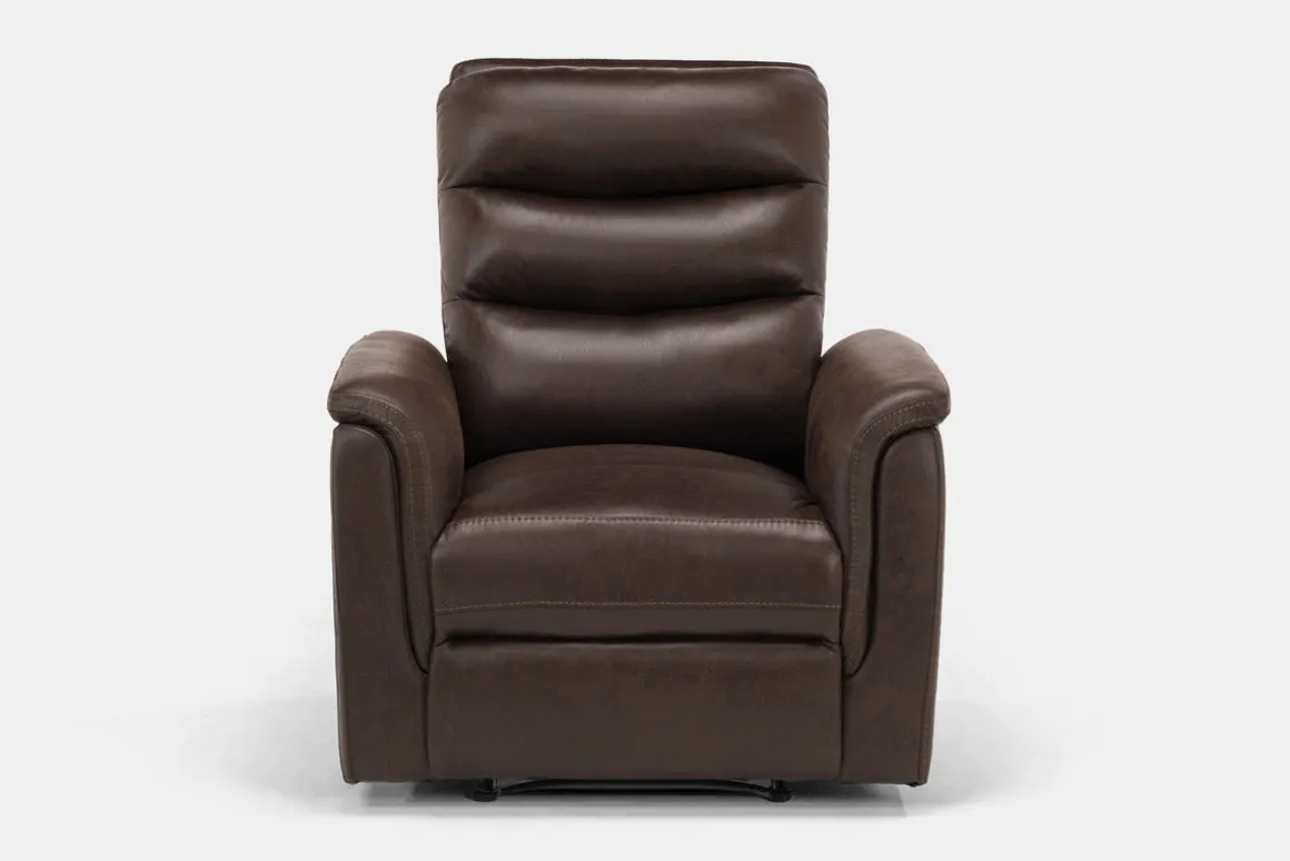 Forte Recliner In Dark Brown