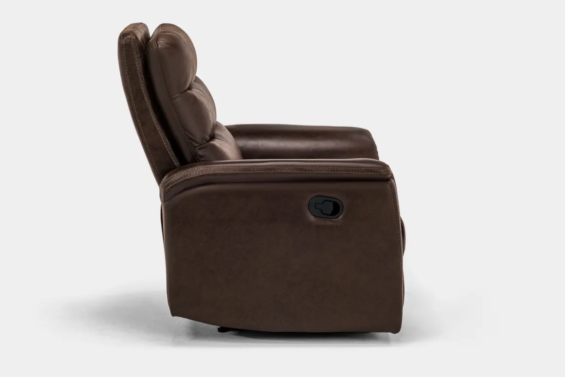 Forte Recliner In Dark Brown