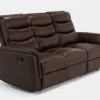 Forte Reclining Sofa In Dark Brown