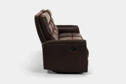 Forte Reclining Sofa In Dark Brown