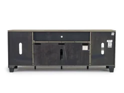 Foyland Fireplace Console In Black/Brown