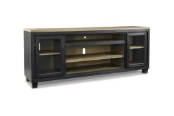 Foyland Media Console In Black/Brown