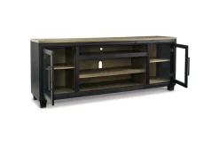 Foyland Media Console In Black/Brown