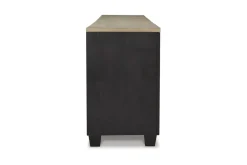 Foyland Media Console In Black/Brown
