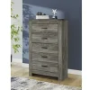 Frandern 5 Drawer Chest In Gray