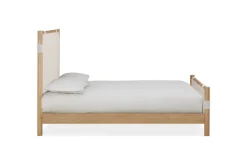 Furano Channel Upholstered Panel Bed In Ginger, Full