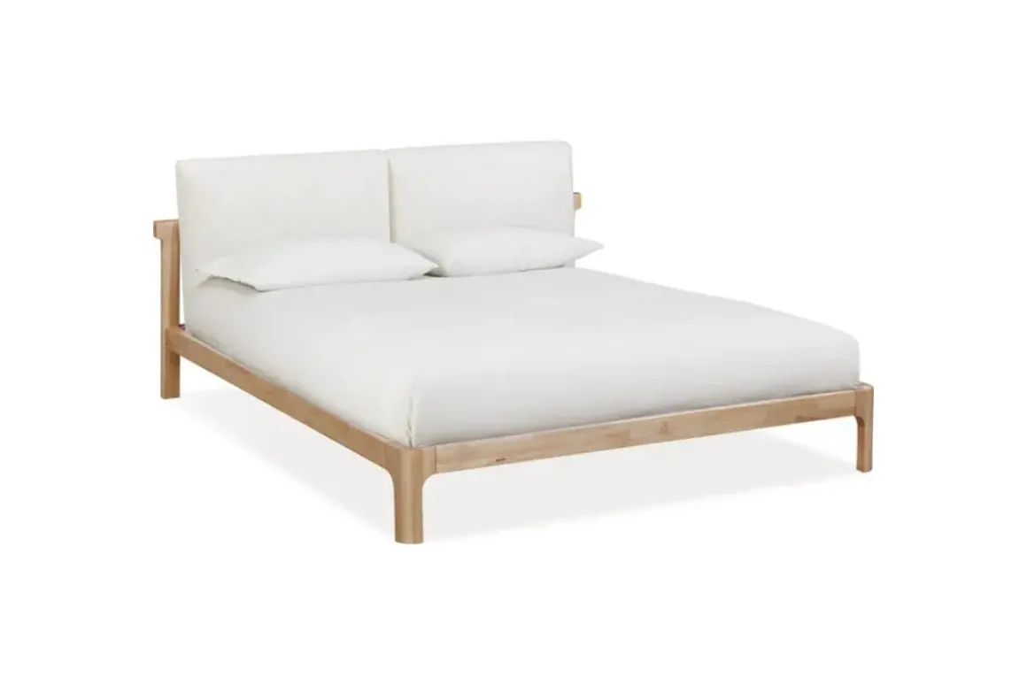 Furano Upholstered Bed, Dresser, Mirror & 1 Drawer Nightstand In Ginger, Full