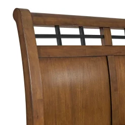 Gage Sleigh Bed W/ Storage In Chestnut, Queen