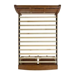 Gage Sleigh Bed W/ Storage In Chestnut, Queen